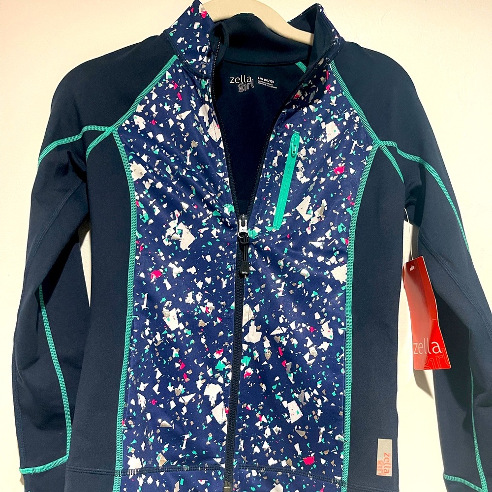 Zella girl nwt jacket size 10/12